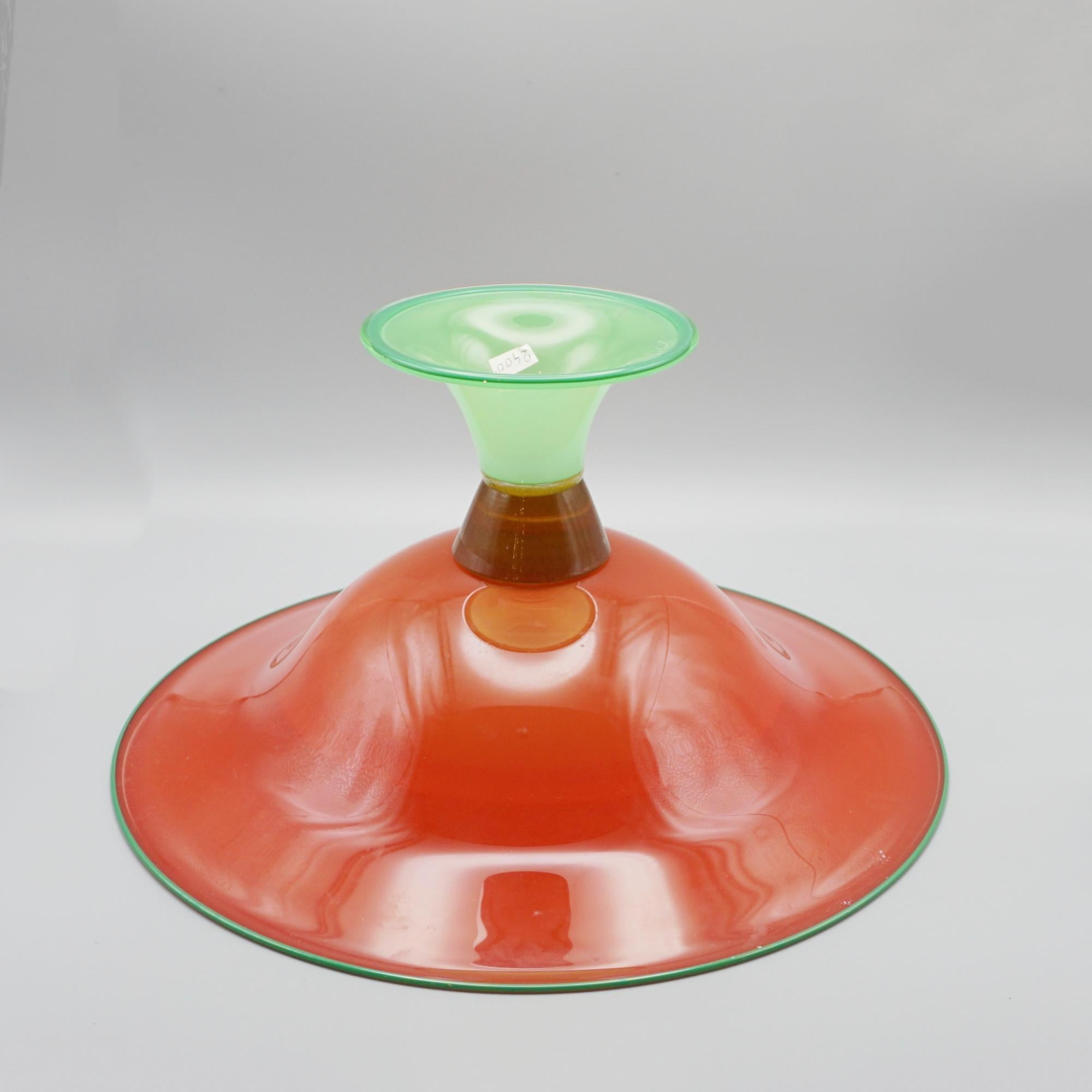 Mid-Century Glass Bowl by Michel Bouchard For Sale 1