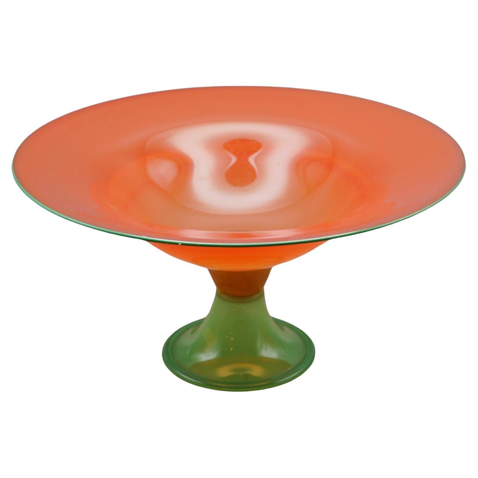 Mid-Century Glass Bowl by Michel Bouchard For Sale