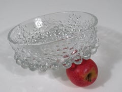 Mid century glass bowl by Walther glass, Germany 1970