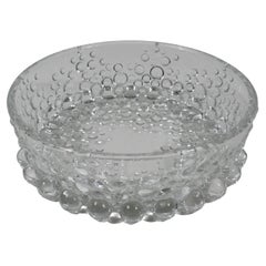 Mid century glass bowl by Walther glass, Germany 1970