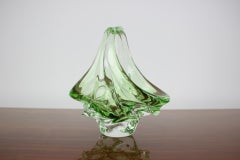 Cuenco de cristal de mediados de siglo diseñado por Josef Hospodka, años 60