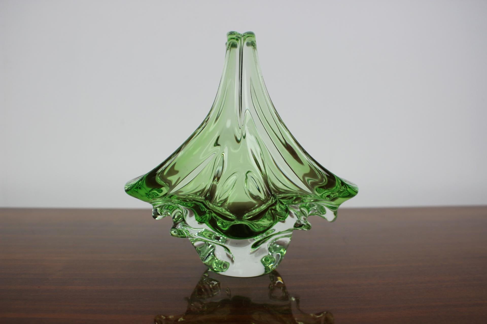 Mid-Century Glass Bowl Designed by Josef Hospodka, 1960's For Sale 1