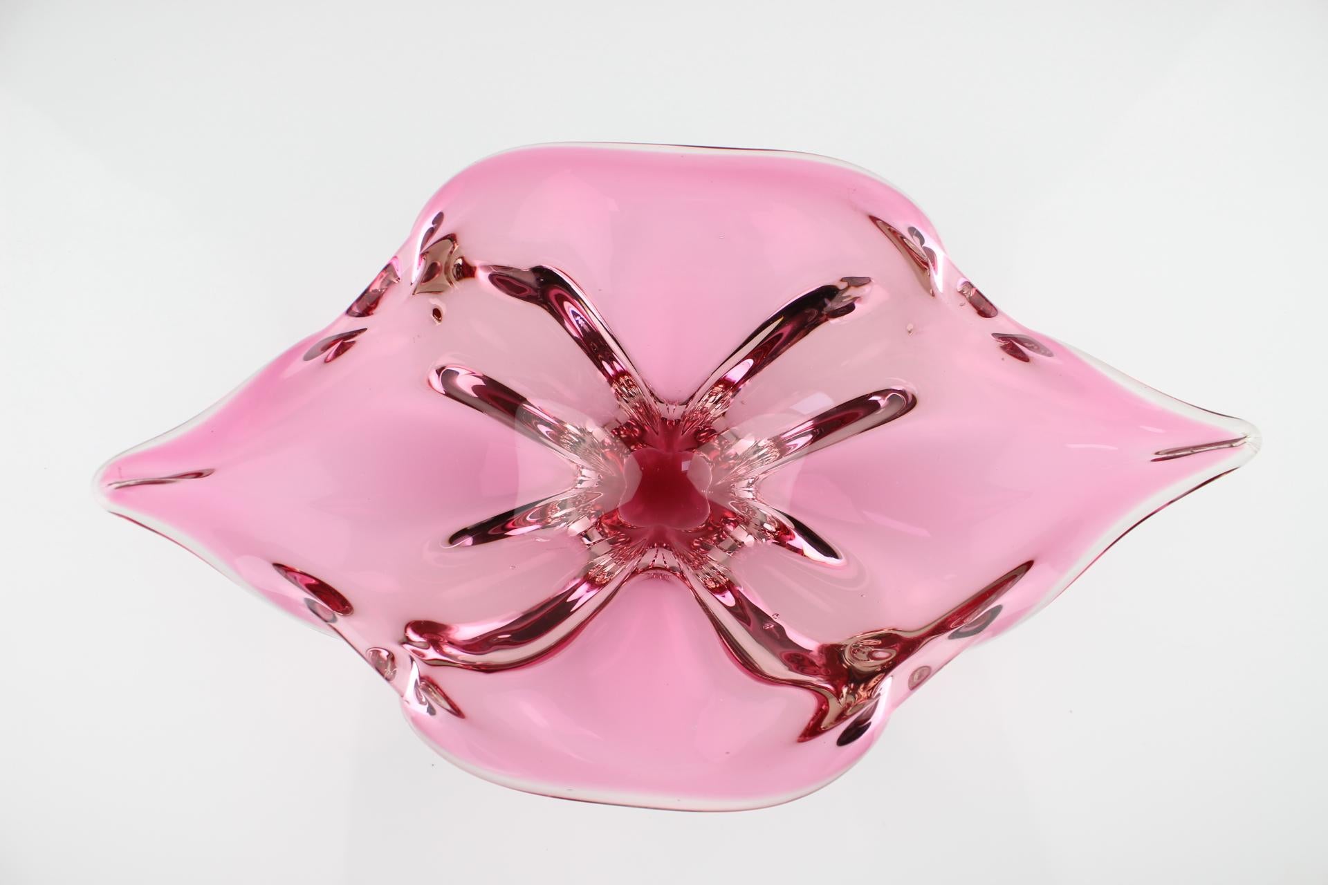 Mid-Century Glass Bowl Designed by Josef Hospodka, 1960's 2