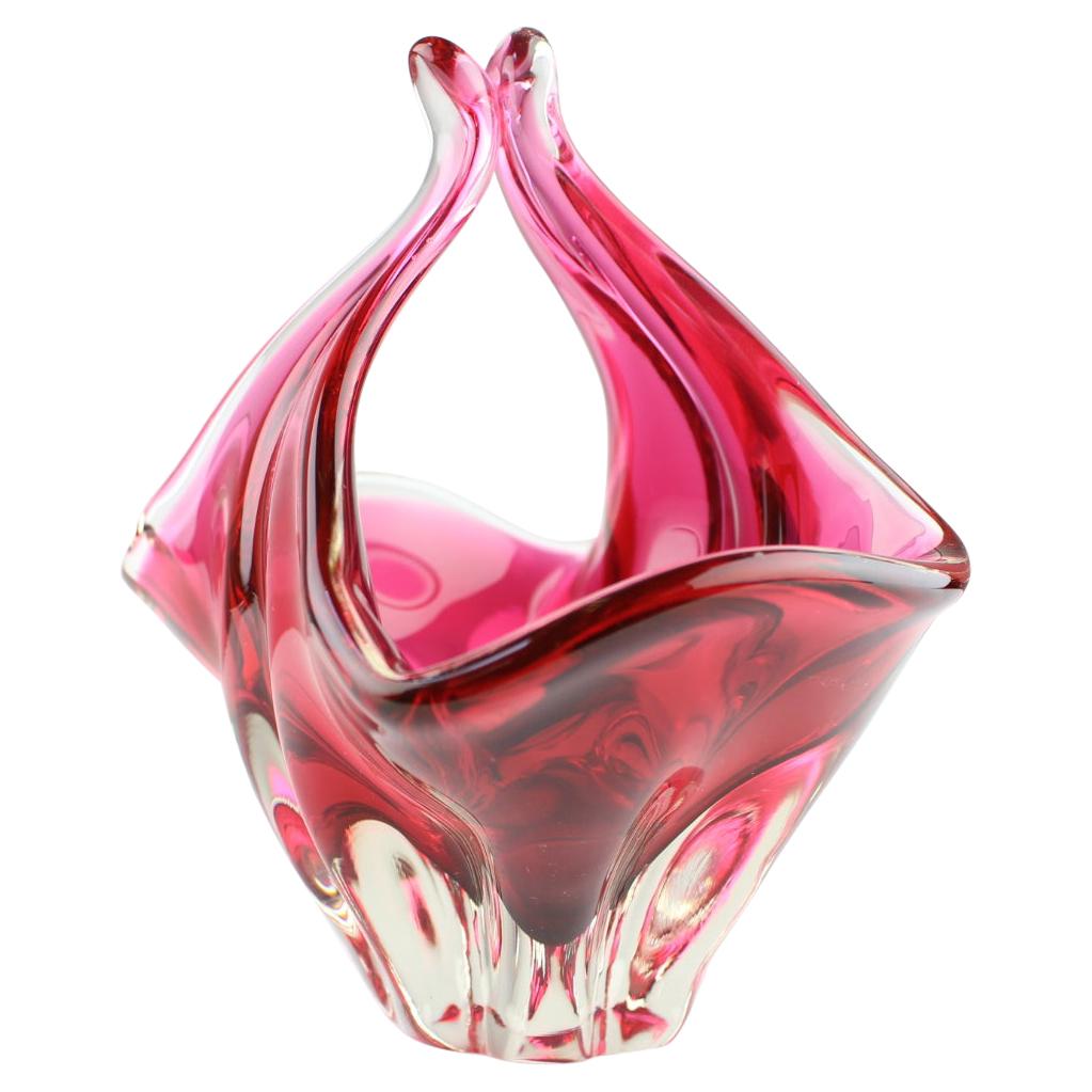 Mid-Century Glass Bowl Designed by Josef Hospodka, 1960's