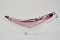 Mid-Century Glass Bowl, Designed Josef Hospodka for Chribska, 1960's
