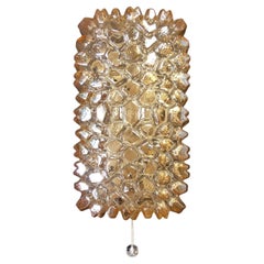 Mid-Century Glass Bubble Scones Flush Wall Lamp Helena Tynell Glashütte Limburg