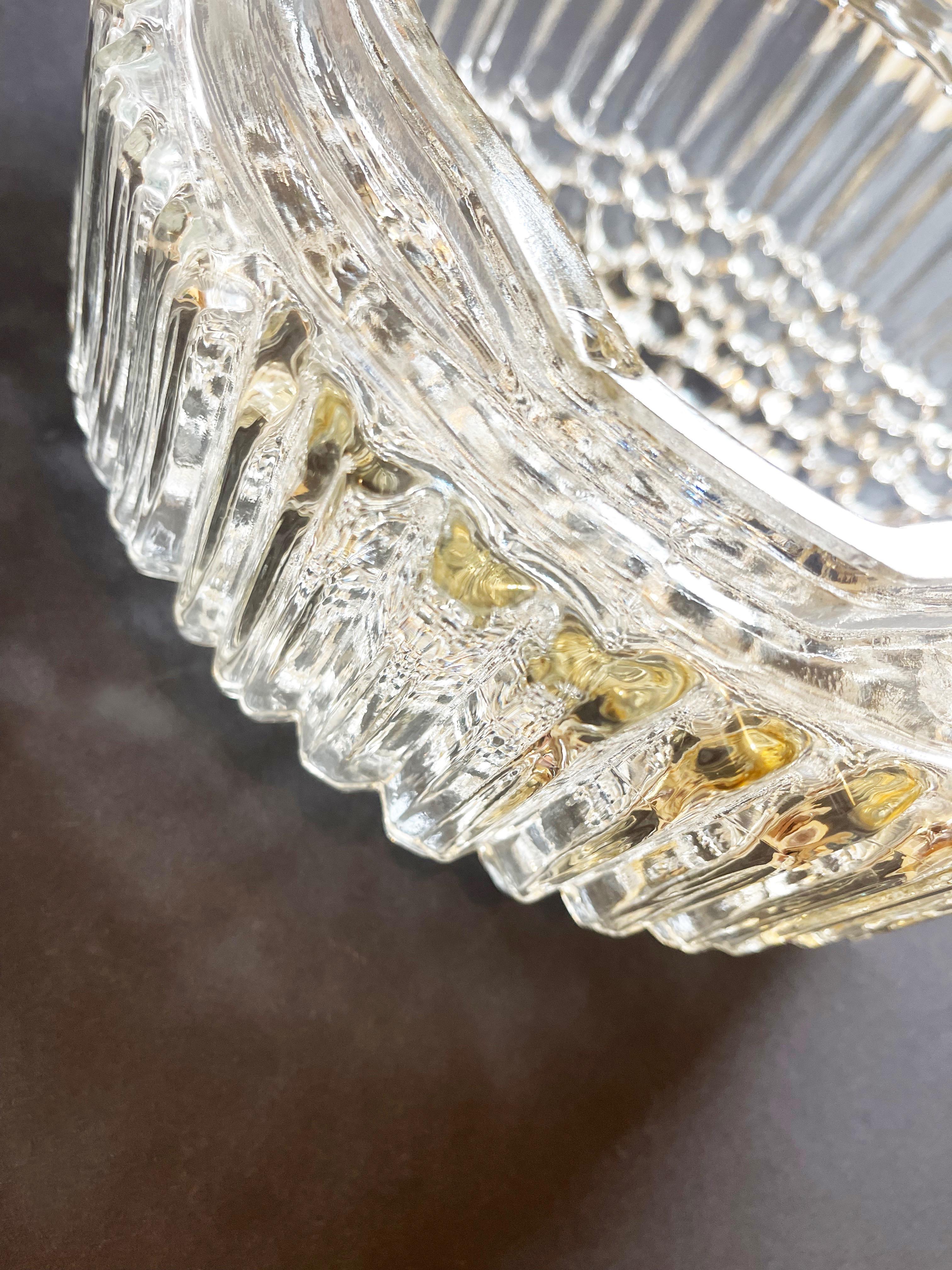 Lampada da incasso in vetro a bolle bianche di metà secolo Helena Tynell Glashütte Limburg in vendita 11