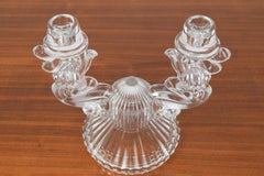 Kerzenständer aus Glas aus der Mitte des Jahrhunderts/Bohemia, 1960er Jahre