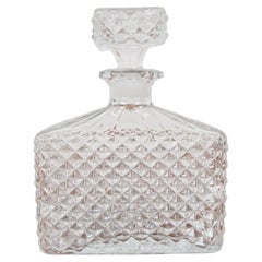 Mid-Century Glass Carafe, Bohemia Glass, 1950
s