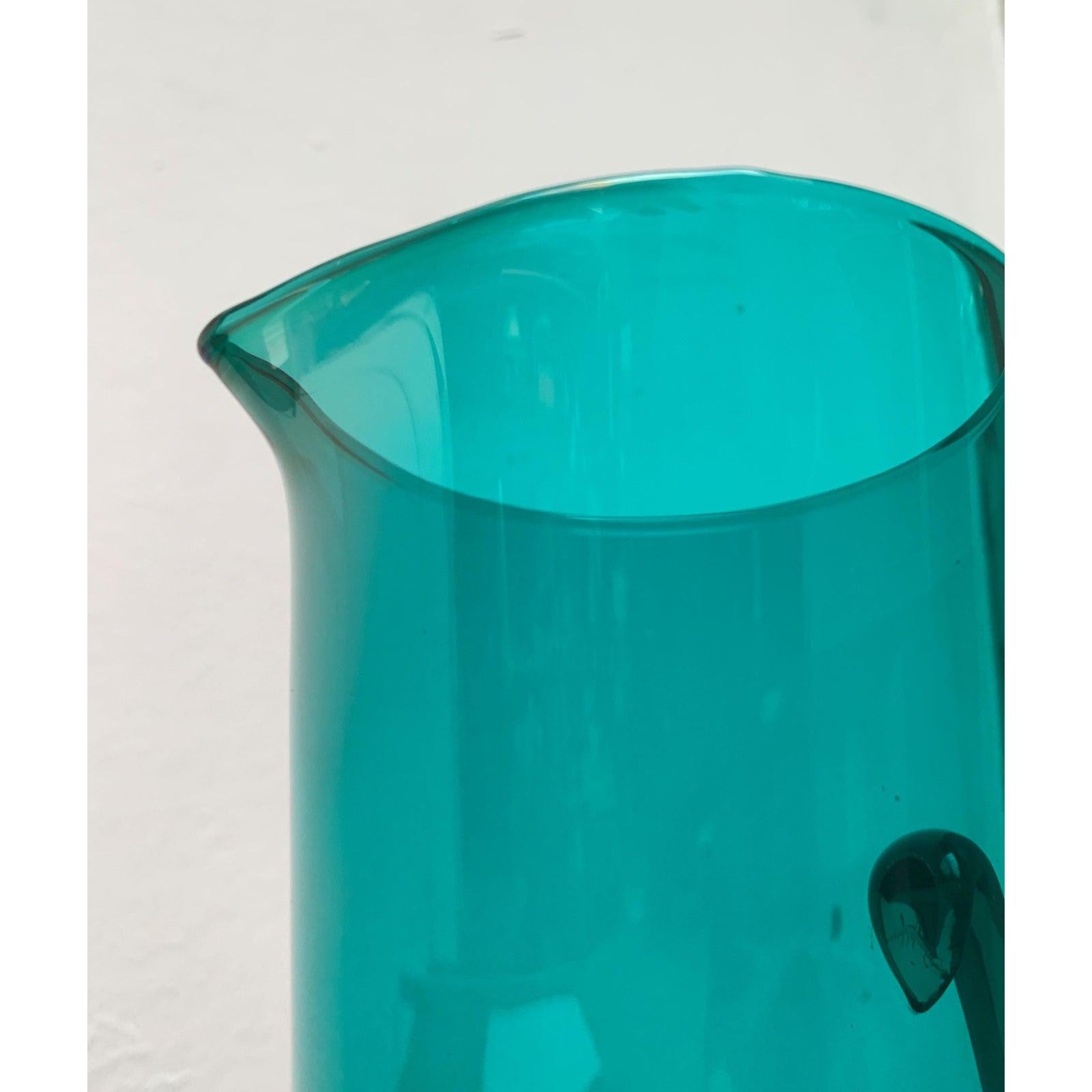 Pichet à carafe en verre du milieu du siècle de Weitz en vente 4