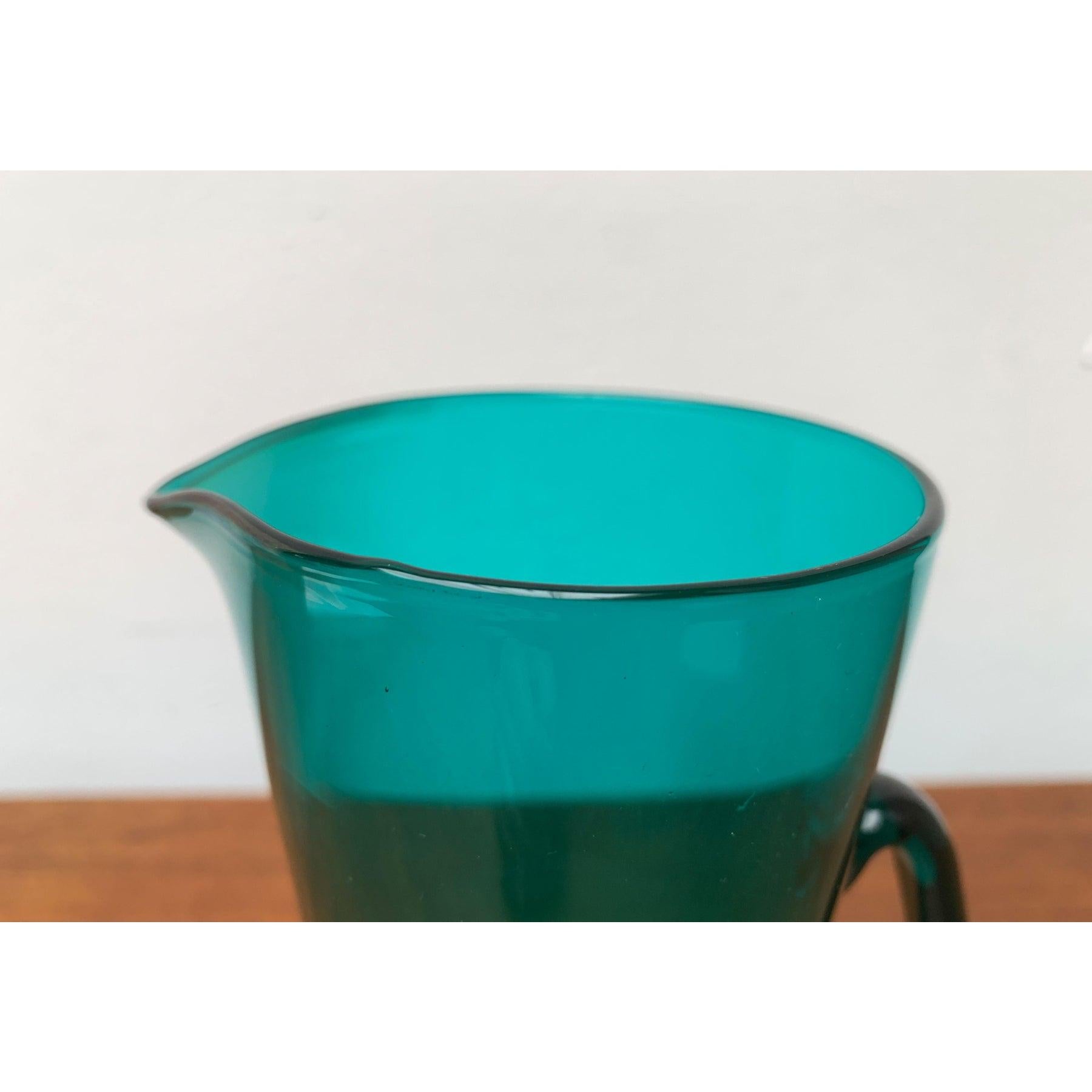 Pichet à carafe en verre du milieu du siècle de Weitz en vente 6