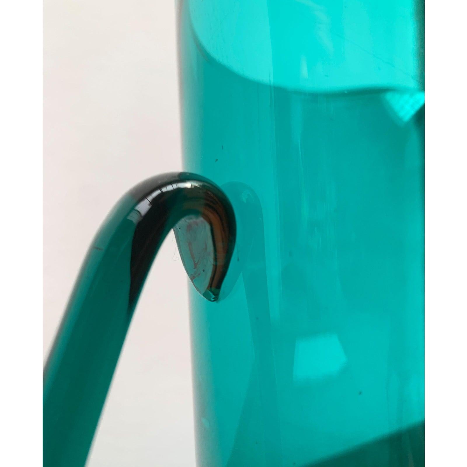 Pichet à carafe en verre du milieu du siècle de Weitz en vente 2