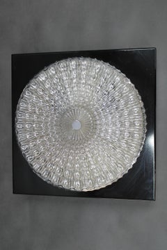 Mid-Century Glass Ceiling or Wall Light by Lidokov, 1970s
