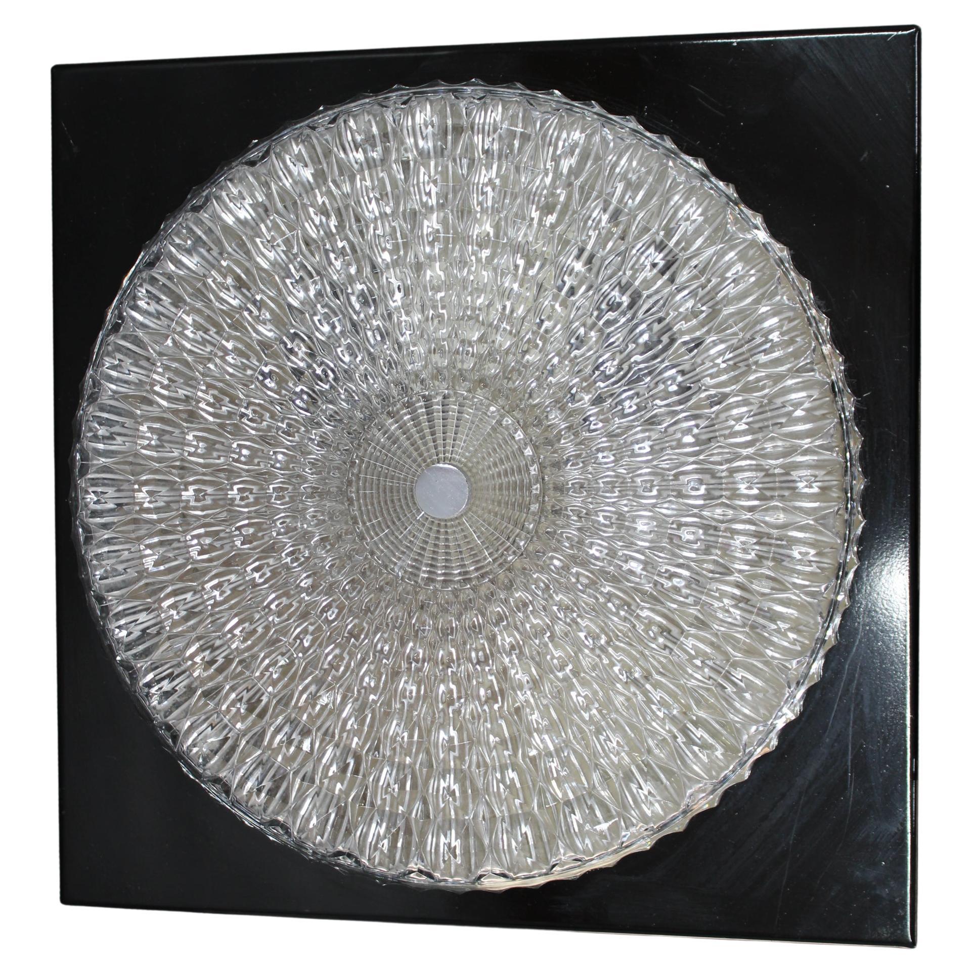 Mid-Century Glass Ceiling or Wall Light by Lidokov, 1970s For Sale