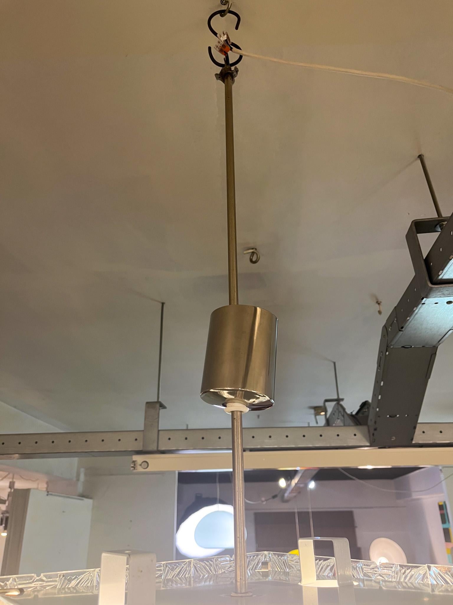 Mid-Century Glass Chandelier by Kamenicky Senov, Czech Republic, 1960s For Sale 2