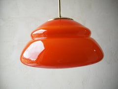 Mid-century Glass Chandelier, by Stefan Tabery, Bohemia, 1960's.