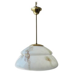 Lustre en verre du milieu du siècle, par Stefan Tabery, Bohemia, années 1960.