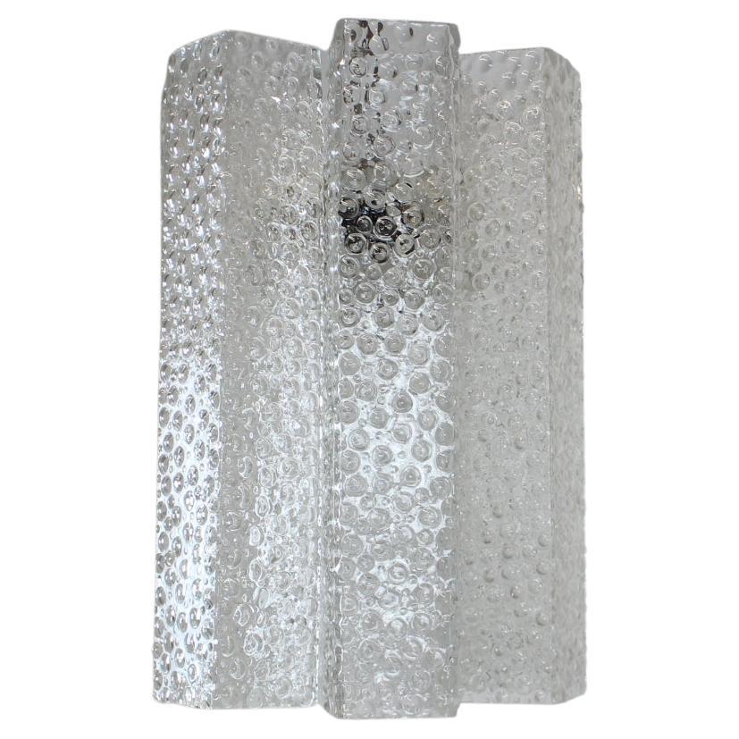 Mid-Century Glass Chandelier/Kamenicky Senov, 1970's