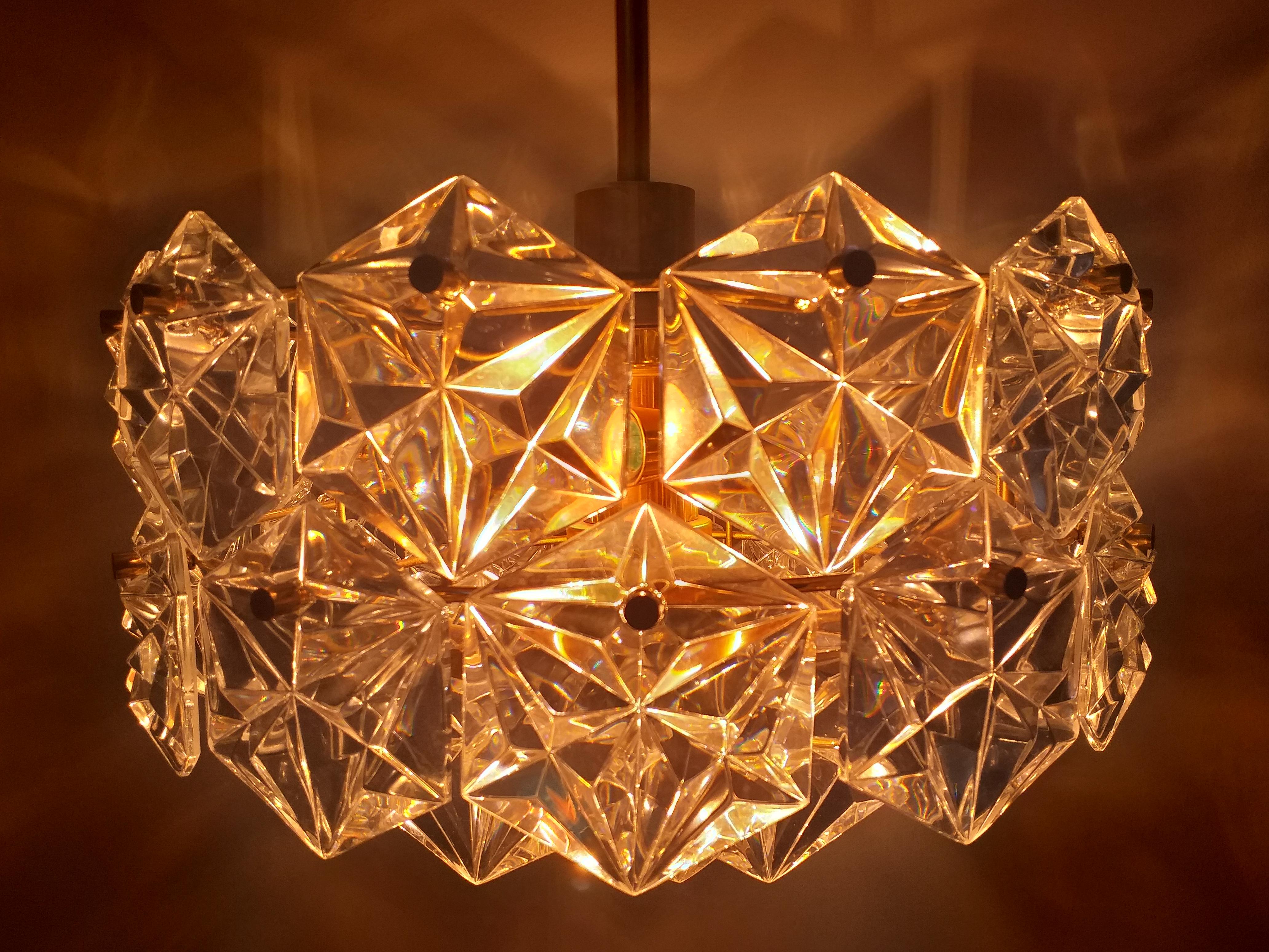 chrome crystal chandelier
