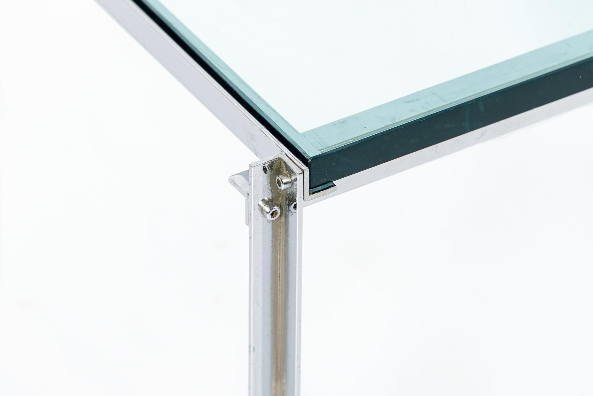 Table basse en verre et chrome du milieu du siècle par Katavalos pour Laverne Originals en vente 3
