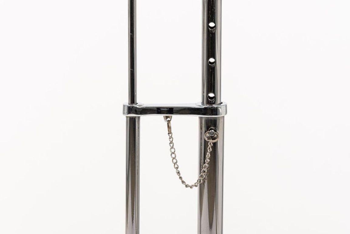 Mid Century Glass & Chrome Round Side Table by Eileen Gray (attr.) en venta 3