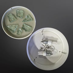 Mid century glass chunks ceiling lamp by RAAK, Netherlands 1960s