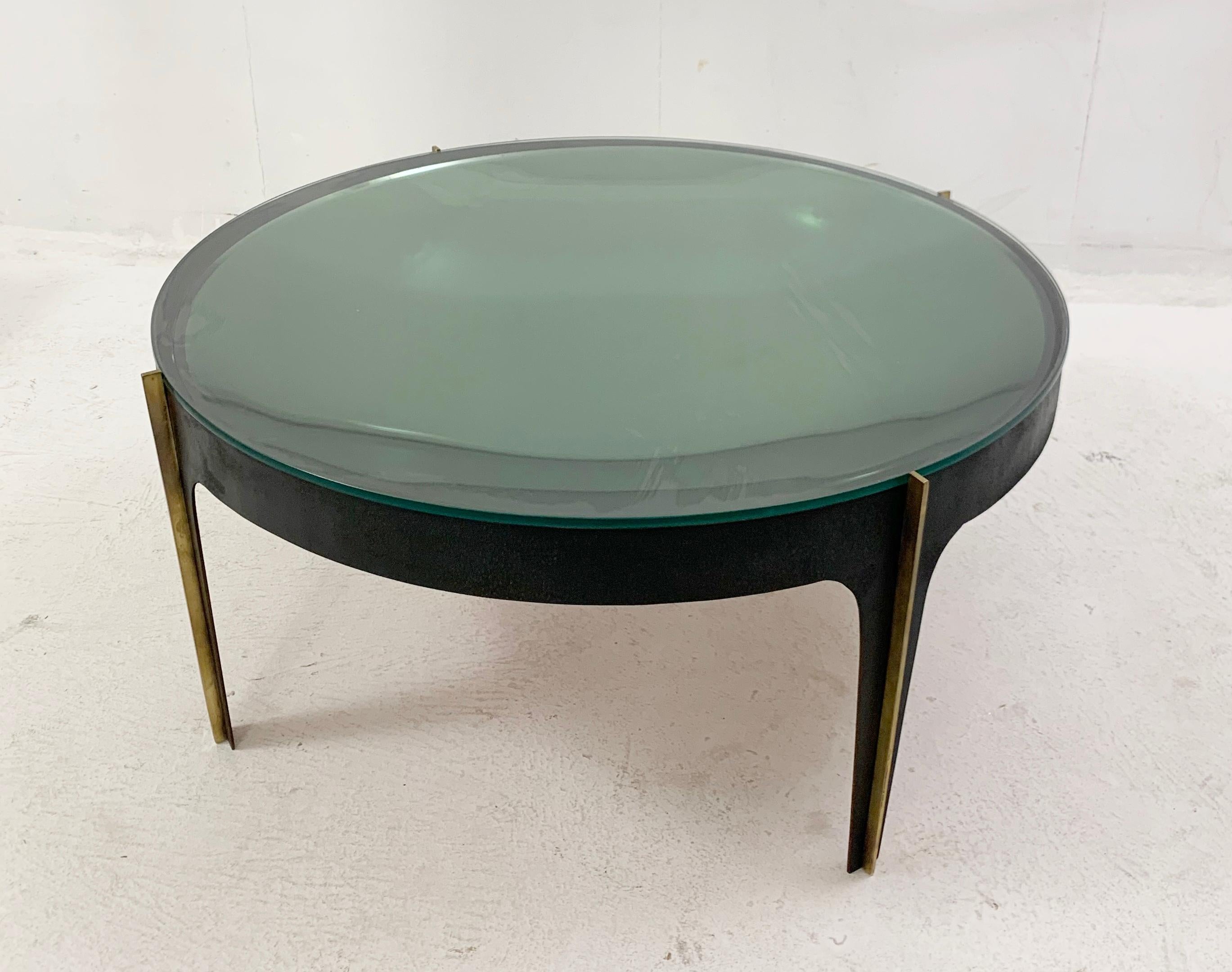 Mid-Century Glass Coffee Table Attributed to Max Ingrand for Fontana Arte, Italy In Good Condition For Sale In Brussels, BE