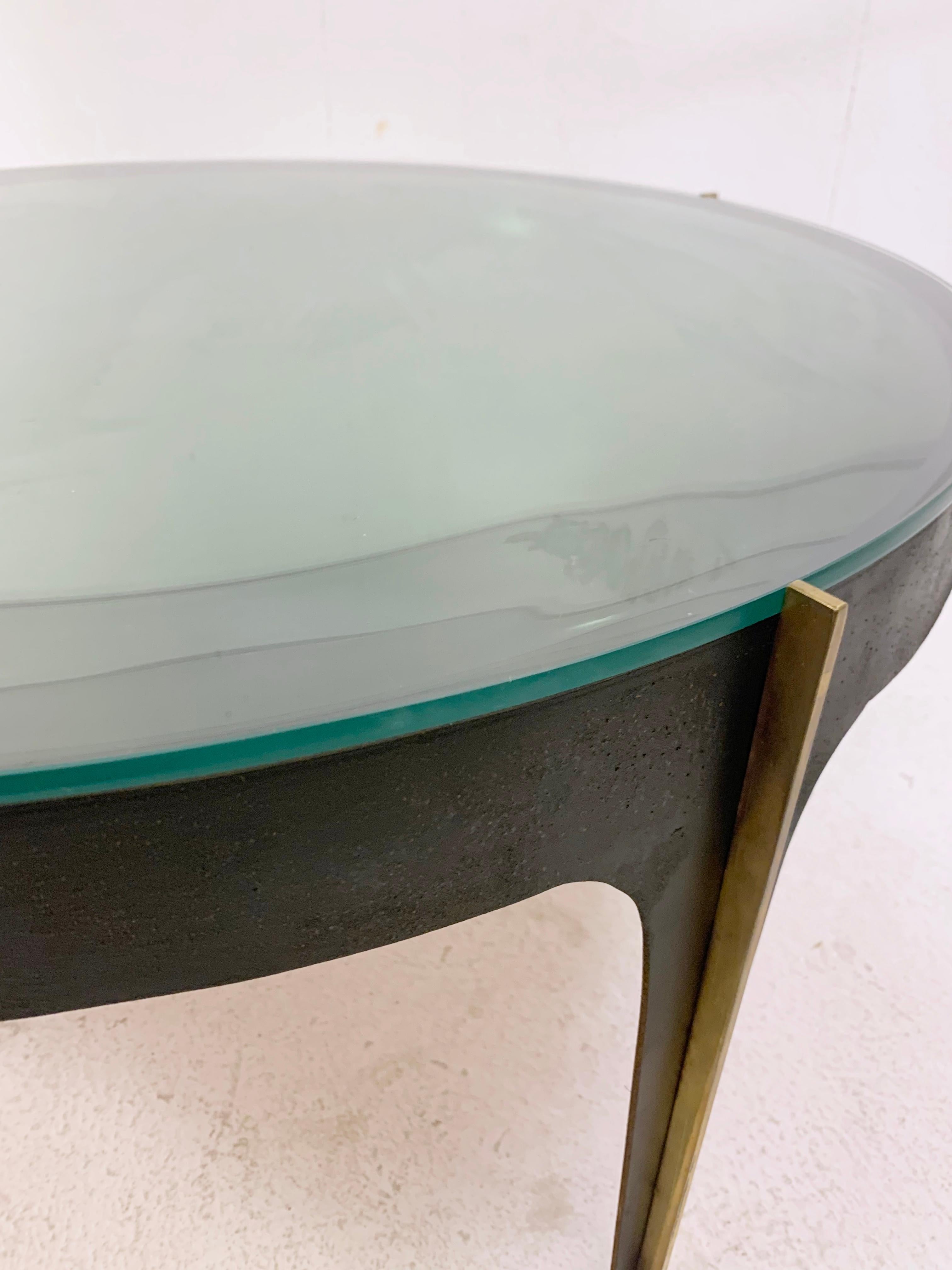 Mid-20th Century Mid-Century Glass Coffee Table Attributed to Max Ingrand for Fontana Arte, Italy