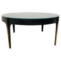 Vintage Mid-Century Glass Coffee Table Attributed to Max Ingrand for Fontana Arte, Italy