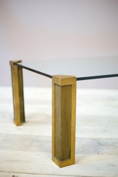 Mid Century Glass Coffee Table by Peter Ghyczy