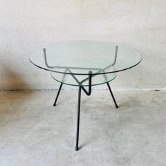Tavolino in vetro di metà secolo di H. H. Gispen Per KEMBO, Design Olandese 1950