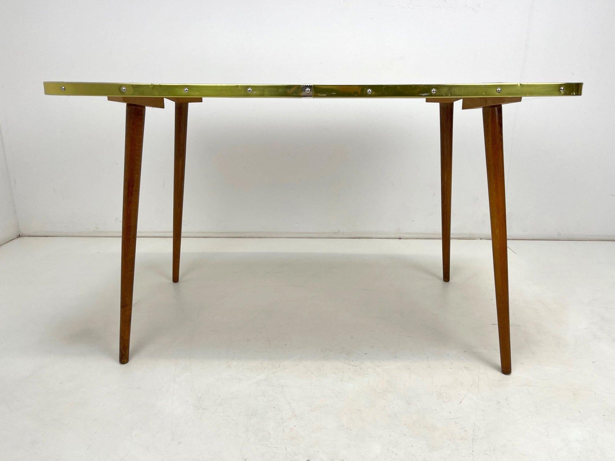 Mid-Century Glass Coffee Table, Germany, 1960's For Sale 2