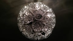 Midcentury Glass Dandelion Chandelier, Sputnik