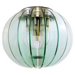 Vintage Mid-Century Glass Discs Suspension by School of Max Ingrand, Italy, 1960s