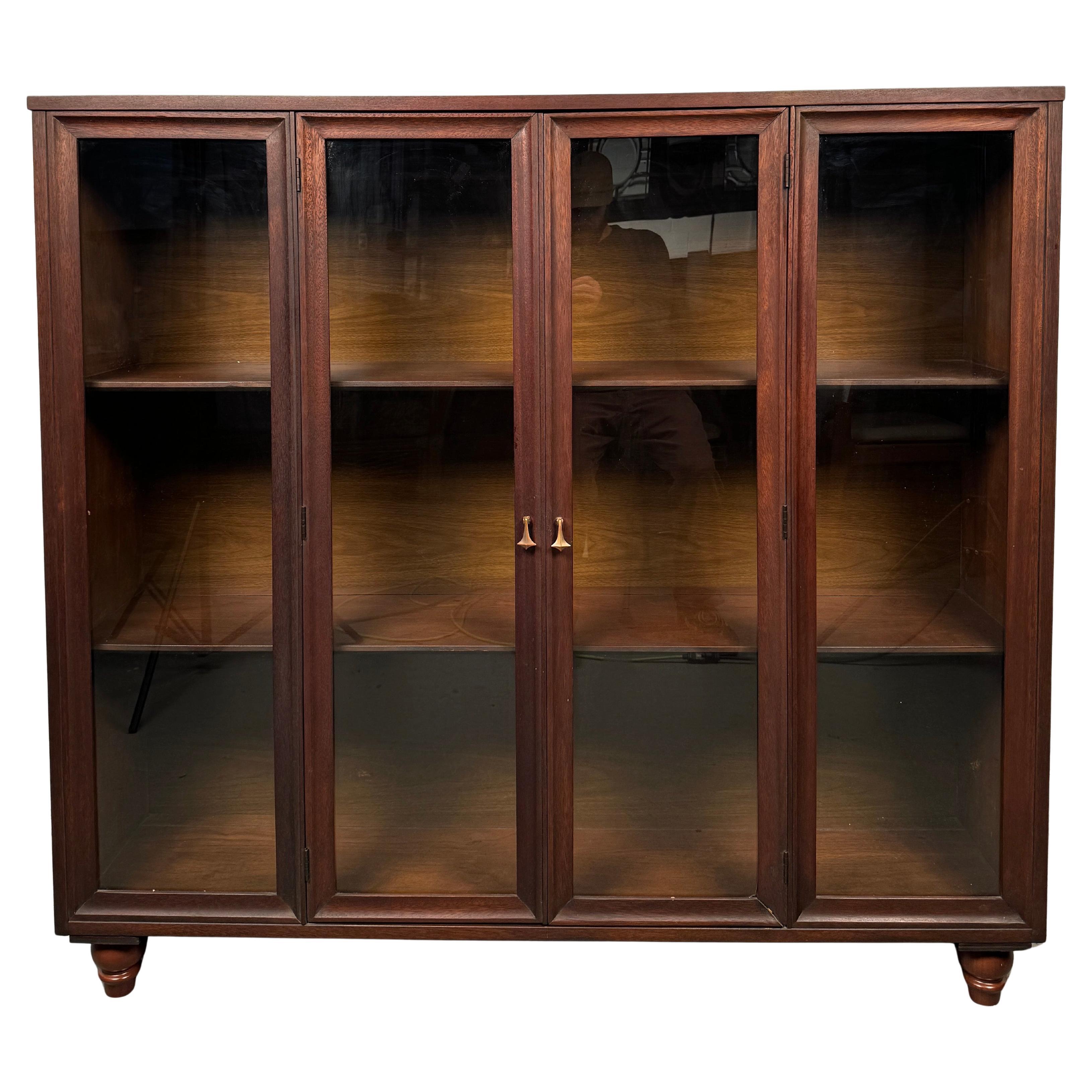 Mid-Century Glass Display Hutch