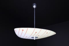 Mid-Century Glass Hanging Pendant Lamp Brussels World Expo 1958 (5106)