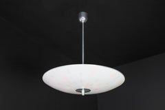 Lampe suspendue en verre du milieu du siècle Exposition universelle de Bruxelles 1958 (5116)