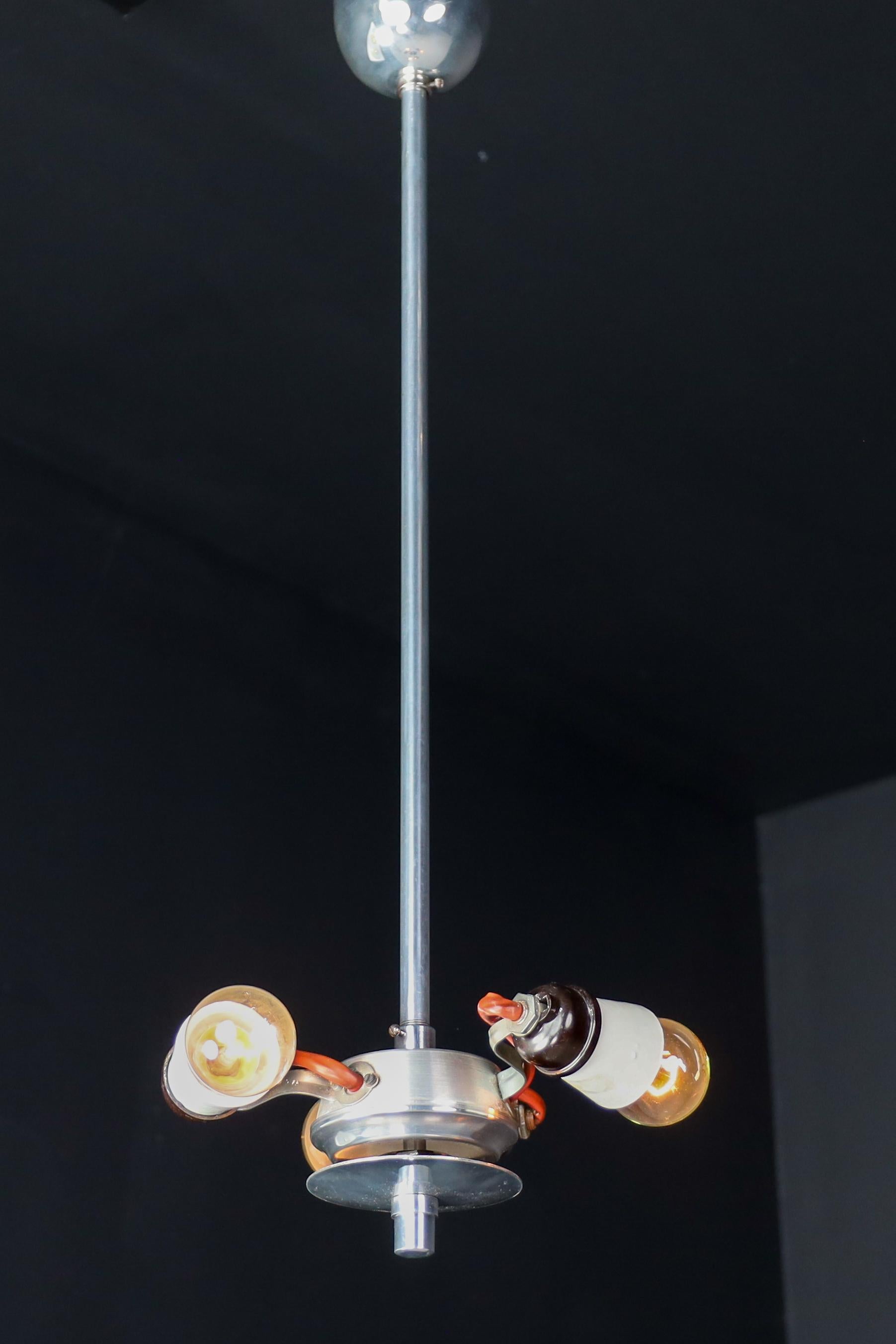 Mid-20th Century Mid-Century Glass Hanging Pendant Lamp Brussels World Expo 1958 (5116) For Sale