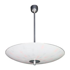 Lampada a sospensione in vetro del Mid-Century Bruxelles World Expo 1958 (5116)