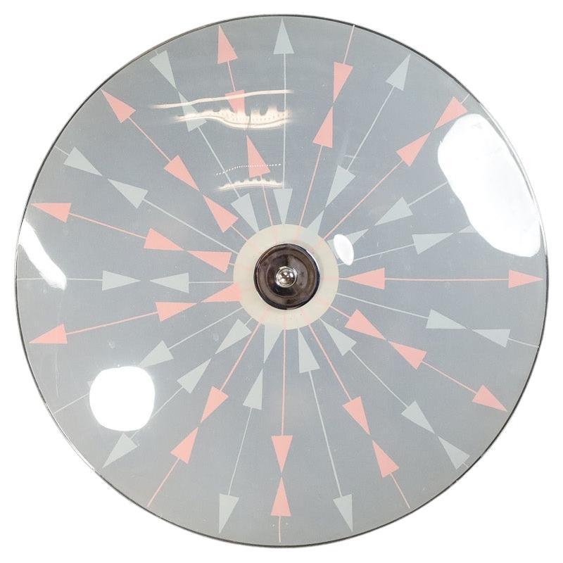 Mid-Century Glass Hanging Pendant or Wall Light Brussels World Expo 1958 (no12)