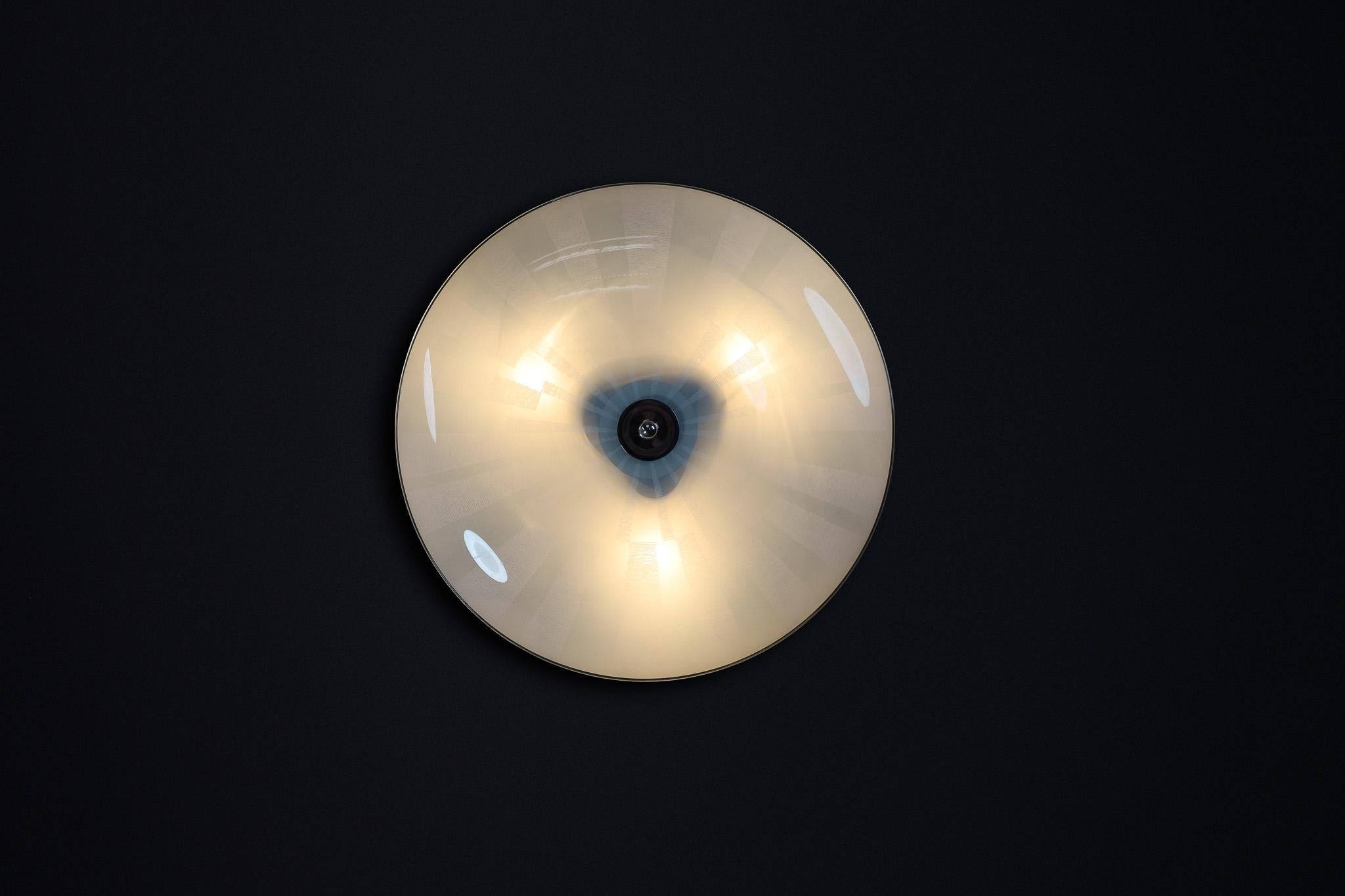 20th Century Mid-Century Glass Hanging Pendant or Wall Light Brussels World Expo 1958 (no16) For Sale