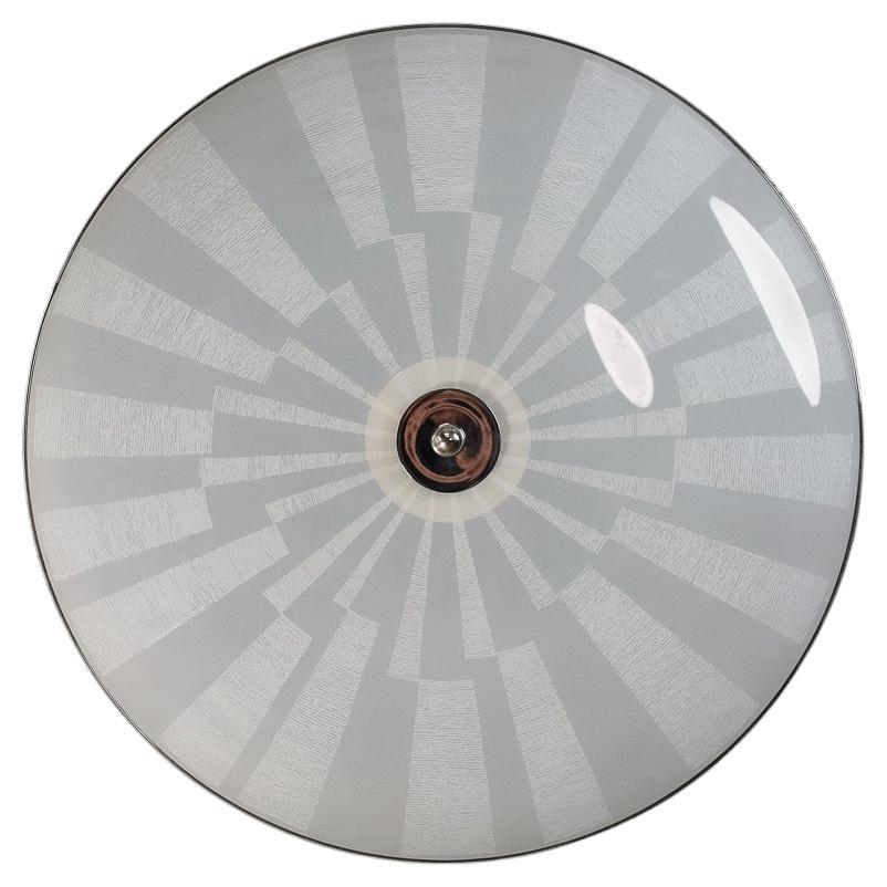 Mid-Century Glass Hanging Pendant or Wall Light Brussels World Expo 1958 (no16) For Sale