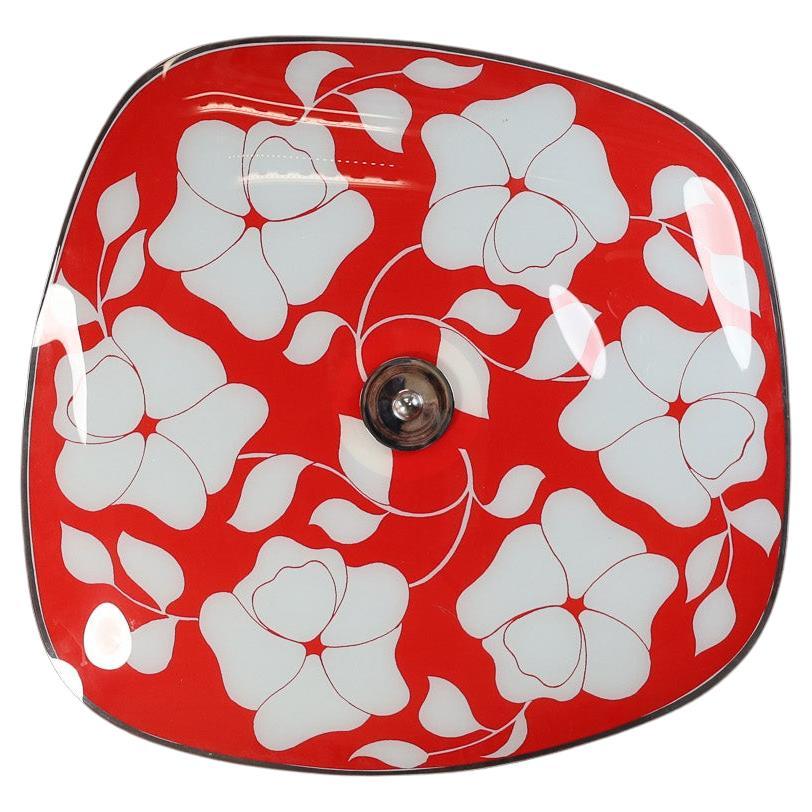 Mid-Century Glass Hanging Pendant or Wall Light Brussels World Expo 1958 (no17) For Sale