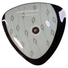 Hängeleuchte oder Wandleuchte aus Glas aus der Mitte des Jahrhunderts Brüsseler Weltausstellung 1958 (no19)