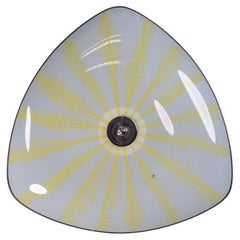 Mid-Century Glass Hanging Pendant or Wall Light Brussels World Expo 1958 (no22)