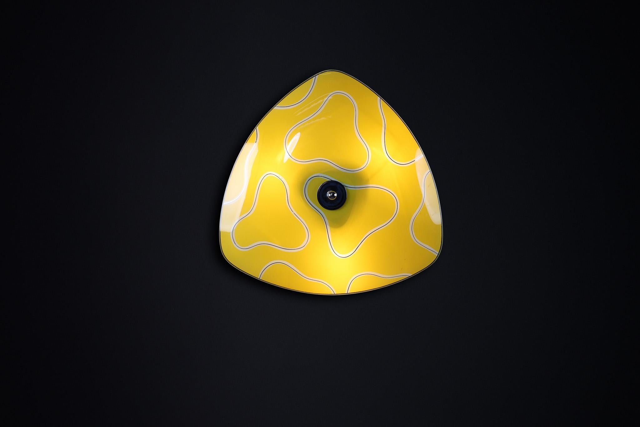 Mid-Century Glass Hanging Pendant Lamp or Wall Light Brussels World Expo 1958 (no:29)

This lighting is a stunning example of mid-century design and graphics, showcased at the Czechoslovakia Pavilion during the Brussels World Fair 1958. The
