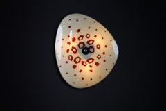 Mid-Century Glass Hanging Pendant or Wall Light Brussels World Expo 1958 (no35)