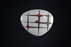 Mid-Century Glass Hanging Pendant or Wall Light Brussels World Expo 1958 (no37)