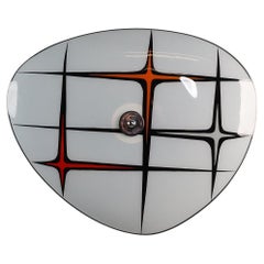 Hängeleuchte oder Wandleuchte aus Glas aus der Mitte des Jahrhunderts Brüsseler Weltausstellung 1958 (no37)