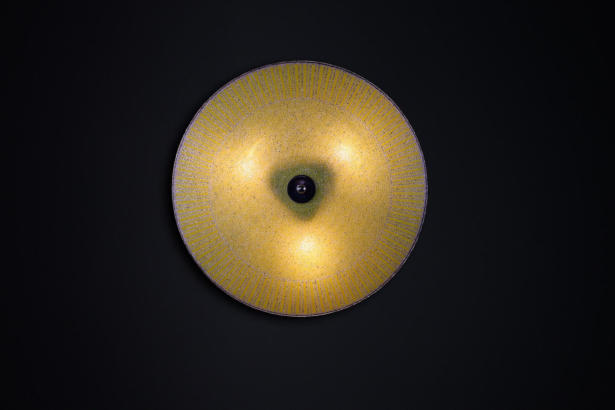 Mid-Century Modern Mid-Century Glass Hanging Pendant or Wall Light Brussels World Expo 1958 (no39) For Sale